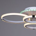 Потолочная люстра Reluce 06319-3.3-04 WH+CR (RGB)