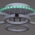 Потолочная люстра Reluce 06319-3.3-04 WH+CR (RGB)