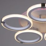 Потолочная люстра Reluce 06319-3.3-05 WH+CR (RGB)