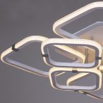 Потолочная люстра Reluce 06321-3.3-4+4A WH+CR (RGB)