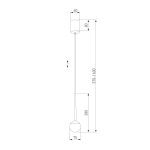Подвесной светодиодный светильник Elektrostandard DLS028 6W 4200K золото 4690389149047