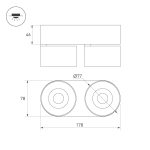 Накладной спот Arlight SP-PLURIO-SURFACE-RS179x78-18W Day4000 040465
