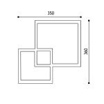Настенный светильник Elvan BR-46424-24W-WW-Wh