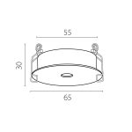 Рамка для светильников плоская Lightstar Spira 0741х6 (D65) 074106-12
