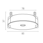 Рамка для светильников плоская Lightstar Spira 0742х6 (D85) 074206-12