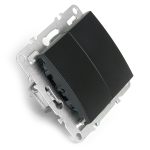 Выключатель 2-клавишный Stekker Эрна PSW10-9104-03 49149