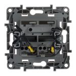 Выключатель двухклавишный Legrand Etika с подсветкой 10A 250V слоновая кость 672304