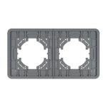 Рамка на 2 поста стеклянная Arlight FRM-OMALI-GS-2-GR 049694