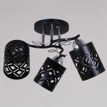 Потолочная люстра Reluce 08267-0.3-03 BK+CR