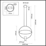 Подвесной светильник Odeon Light Orbite 7028/2L