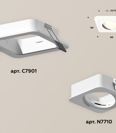 Встраиваемый поворотный светильник Ambrella Light Techno XC7901010 (C7901, N7710)
