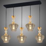 Подвесная люстра Reluce 09004-0.9-05L SMOKE