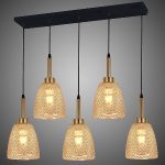 Подвесная люстра Reluce 09011-0.9-05L AMBER