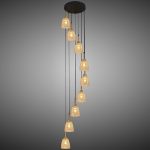 Каскадная люстра Reluce 09011-0.9-09 AMBER