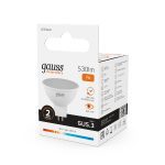 Лампа cветодиодная Gauss GU5.3 7W 3000K матовая 13517