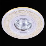 Встраиваемый светильник Reluce 09502-9.0-001MN MR16+LED3W WH/GD