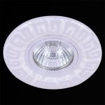 Встраиваемый светильник Reluce 09504-9.0-001MN MR16+LED3W WH/CR