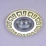 Встраиваемый светильник Reluce 09504-9.0-001MN MR16+LED3W WH/GD