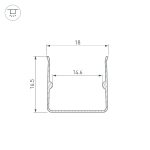 Алюминиевый профиль Arlight гибкий WPH-FLEX-1616-1000 053408
