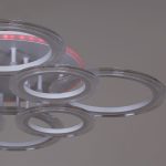 Потолочная люстра Reluce 09812-3.3-4+4A WH (RGB)