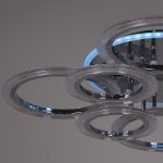 Потолочная люстра Reluce 09812-3.3-4+4D CR (RGB)