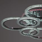 Потолочная люстра Reluce 09812-3.3-4+4D CR (RGB)