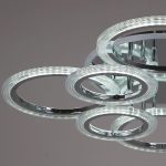 Потолочная люстра Reluce 09812-3.3-4+4D CR (RGB)