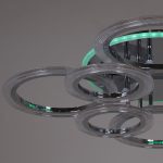Потолочная люстра Reluce 09812-3.3-4+4D CR (RGB)