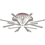 Потолочная люстра Reluce 09824-3.3-4+4C CR (RGB)