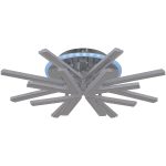 Потолочная люстра Reluce 09824-3.3-4+4C CR (RGB)