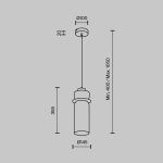 Подвесной светильник Modestyle MS.1410.120 CR