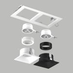 Встраиваемый светильник Lightstar Domino (214526+214506+214507+214006+214007) D5260607WBMOD