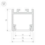 Профиль Arlight PDS-ZM-2000 ANOD 021648