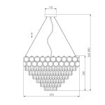 Подвесная люстра Eurosvet Ariana 10124/8 золото/прозрачный хрусталь Strotskis Smart (10113/8)