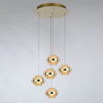 Подвесной светильник Delight Collection MD22030002 MD22030002-5A gold/champagne