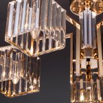 Потолочная люстра Eurosvet April 10126/5 золото/прозрачный хрусталь Strotskis Smart (10117/5)