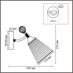 Бра Lumion Classi Aurica 8046/1W Бра Lumion Classi Aurica 8046/1W