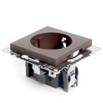 Розетка 1-местная с защитной шторкой Stekker Катрин GLS16-7110-04 49028