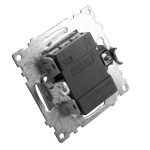 Выключатель 2-клавишный Stekker Катрин 39578