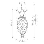 Подвесной светильник Hinkley Plantation HK-PLANT4-P-PL