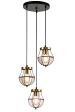 Подвесная люстра Indigo Pallo 10011/3P Gold V000189