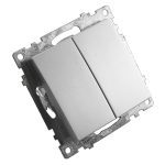 Выключатель 2-клавишный Stekker Катрин 39578