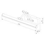 Подсветка для картин Elektrostandard Monza LED 40128/LED бронза 4690389198427 a064138