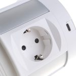 Блок розеток 107J (4 секции, 2 USB А + 2 USB С) Mebax 00-00001171