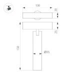 Трековый магнитный светильник Arlight MAG-SPOT-25-R120-12W Warm3000 050078