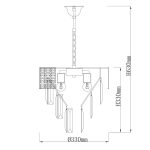 Подвесная люстра De Markt Бриз 111013906
