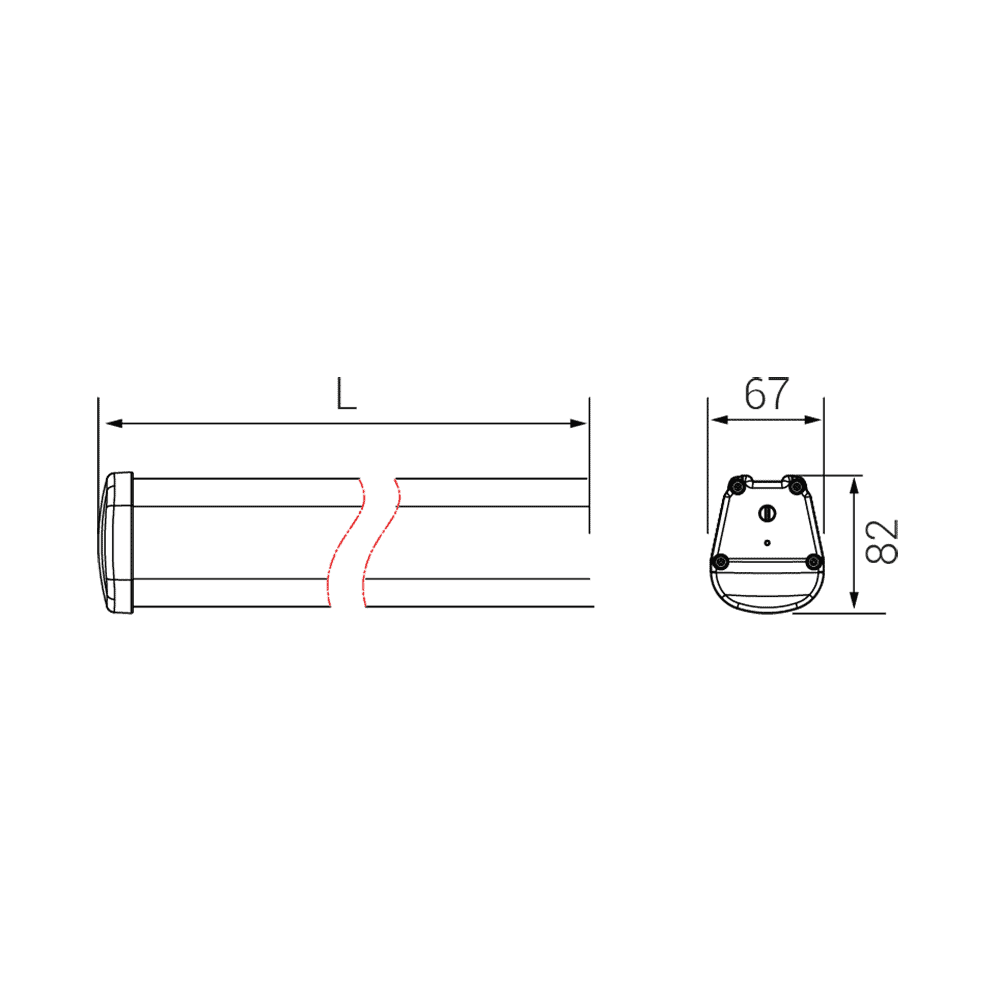 Линейный светодиодный светильник Fiberli Roda120 11120202