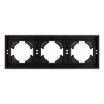 Рамка пластиковая на 3 поста Arlight FRM-TENDO-PL-3-BK 053844