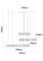 Подвесная люстра Divinare Barbara 1137/02 SP-106