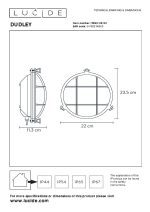 Уличный настенный светильник Lucide Dudley 11890/25/02